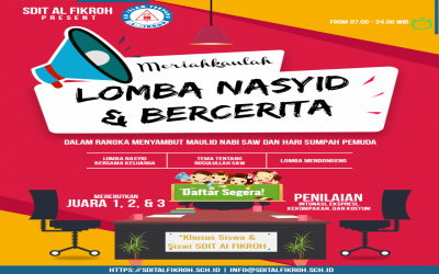 Pengumuman Juara Lomba Nasyid dan Bercerita Kisah  Nabi dan Shohabat Nabi SAW